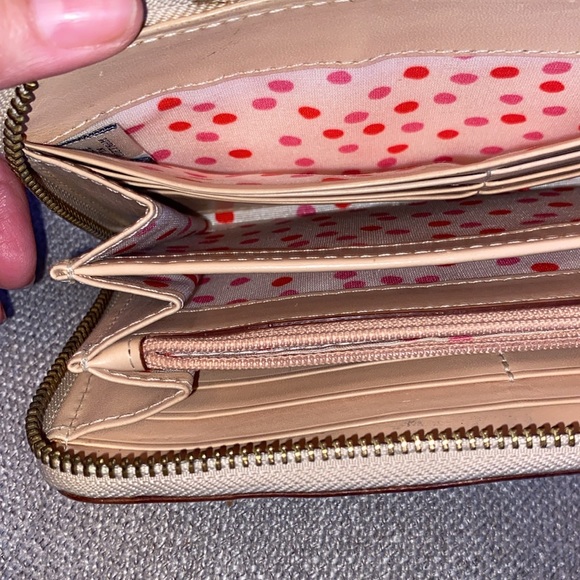 Pre owned Kate Spade Continental beige Wallet Leather - Picture 8 of 11